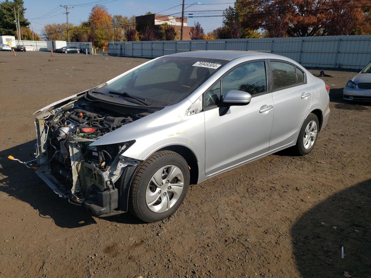 2014 Honda Civic Lx VIN: 2HGFB2F52EH527044 Lot: 76949304