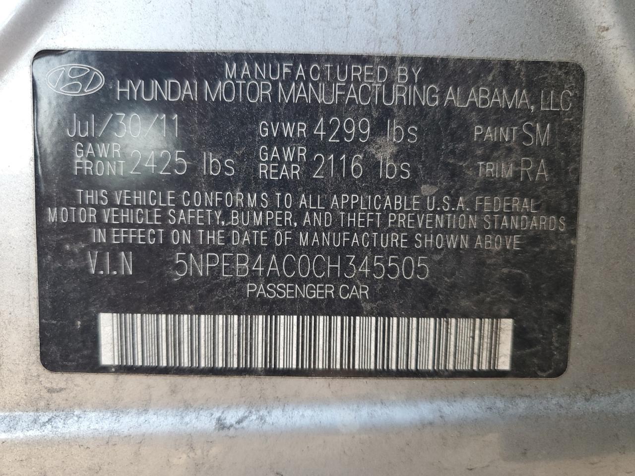 2012 Hyundai Sonata - Image 13