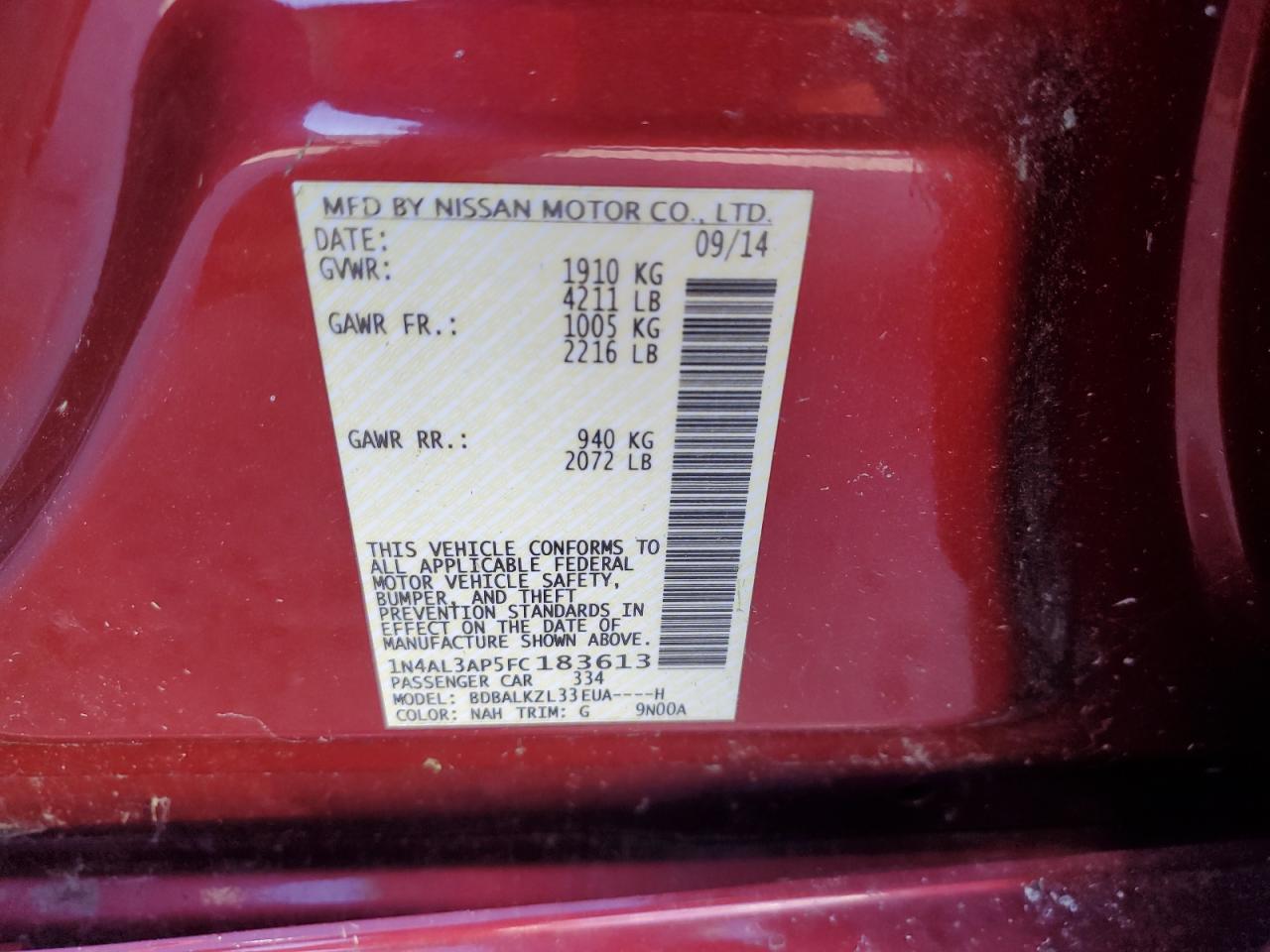 2015 Nissan Altima - Image 13