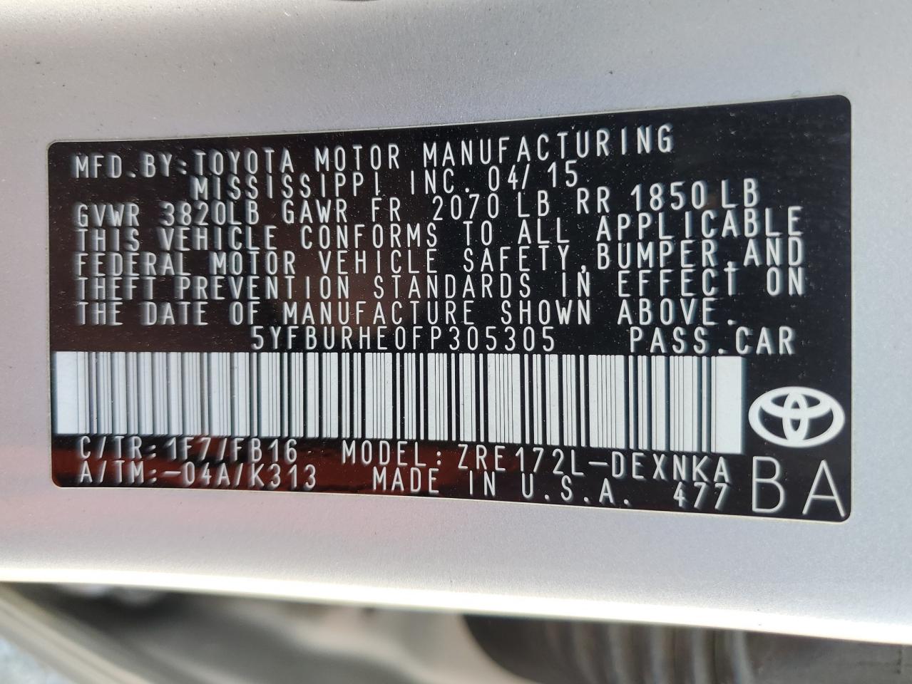 2015 Toyota Corolla - Image 13