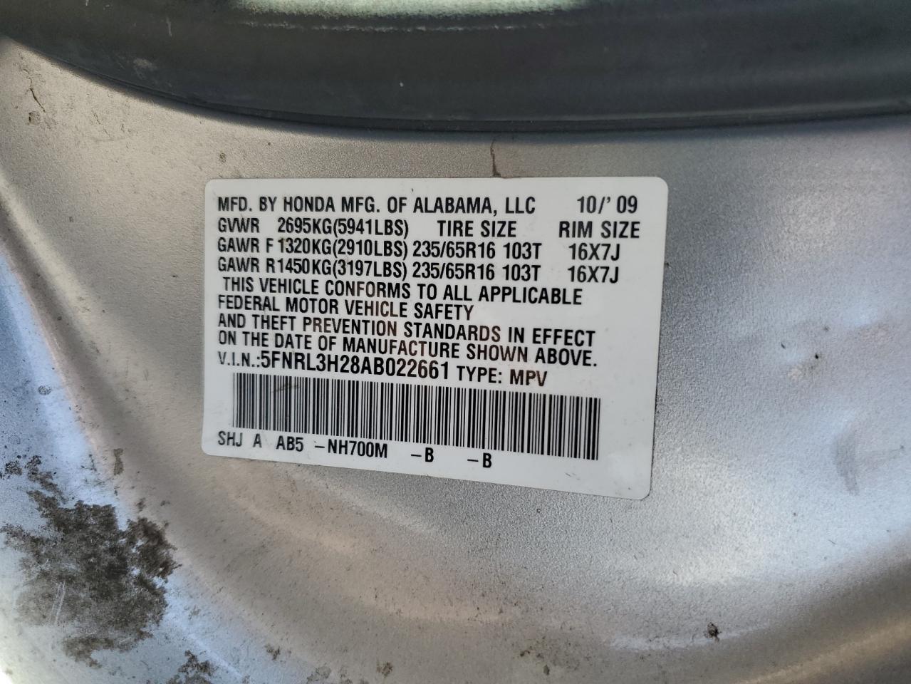 2010 Honda Odyssey - Image 16
