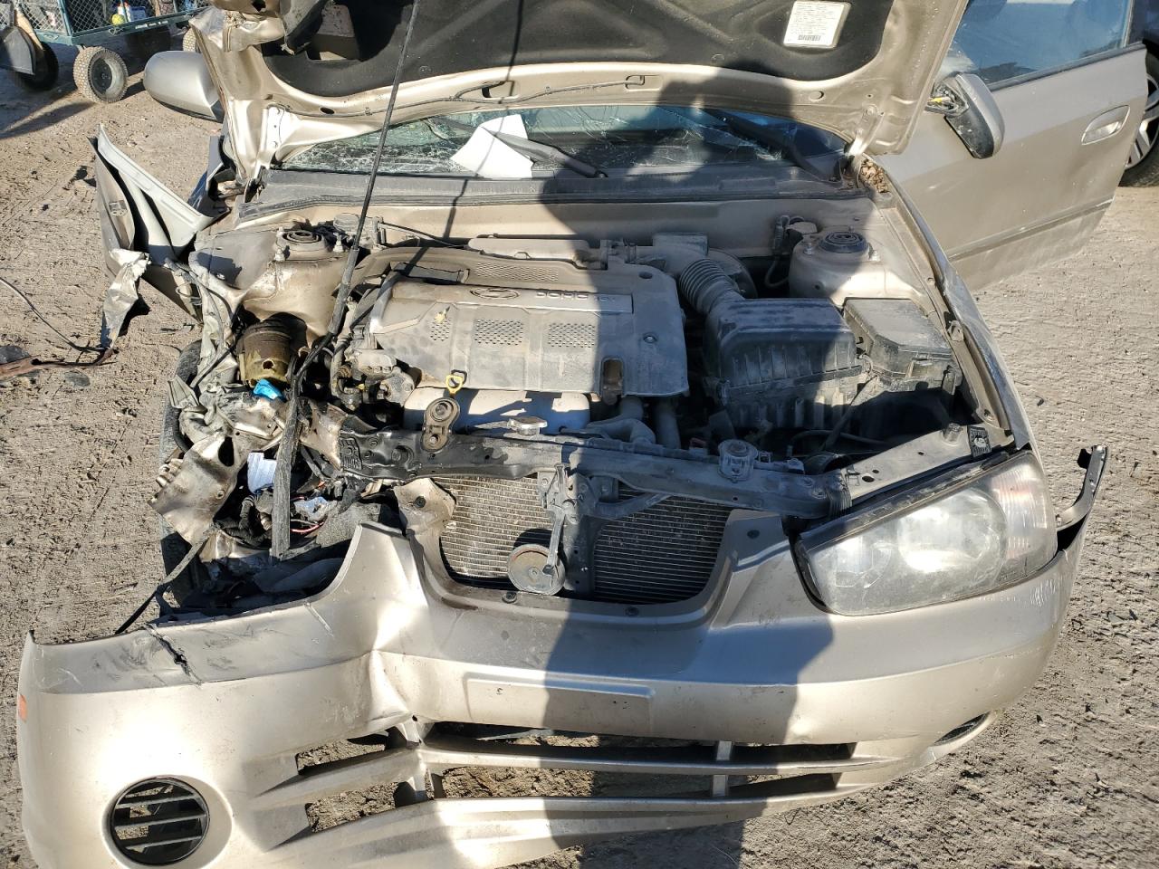 KMHDN45D43U697414 2003 Hyundai Elantra Gls