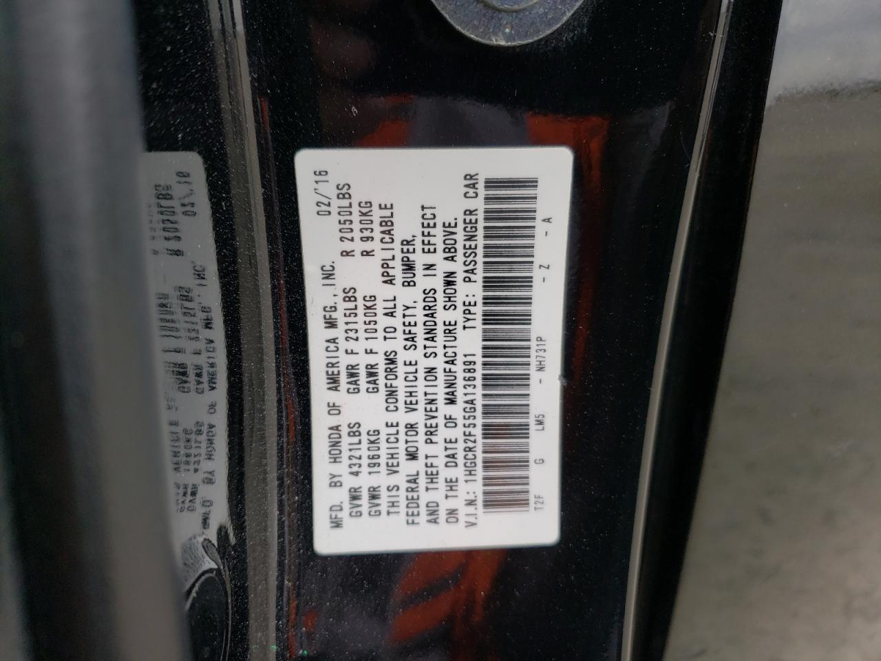 2016 Honda Accord - Image 12