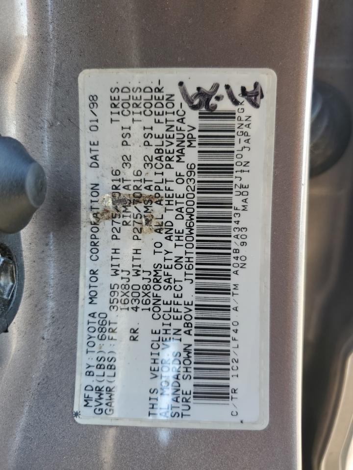 JT6HT00W6W0002396 1998 Lexus Lx 470