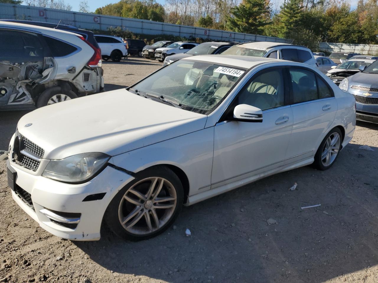 VIN WDDGF4HB8DR262821 2013 MERCEDES-BENZ C-CLASS no.1