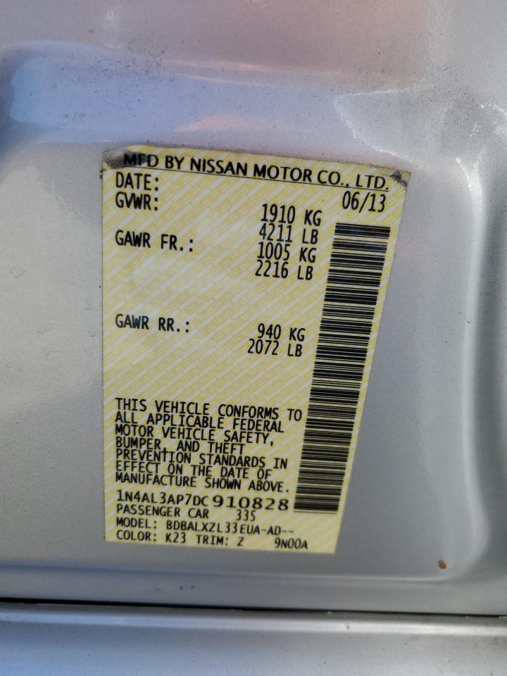 1N4AL3AP7DC910828 2013 Nissan Altima 2.5