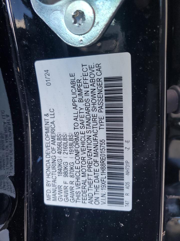 19XFL1H88RE015755 2024 Honda Civic Sport Touring 19XFL1H88RE015755 2024 Honda Civic Sport Touring