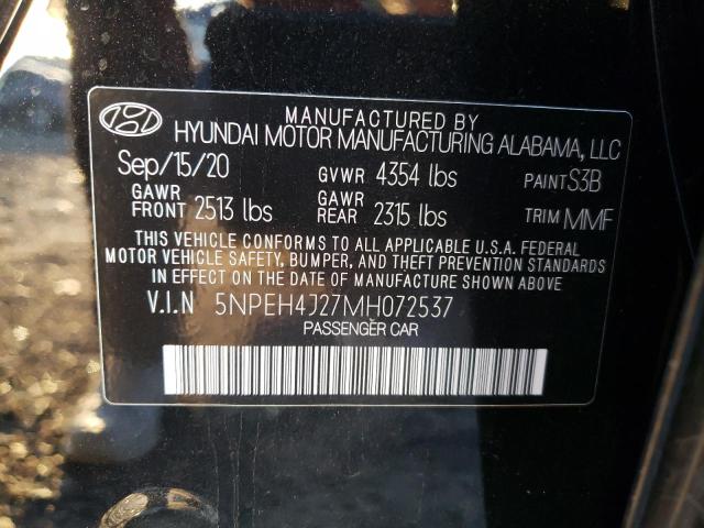 5NPEH4J27MH072537 Hyundai Sonata LIM 13