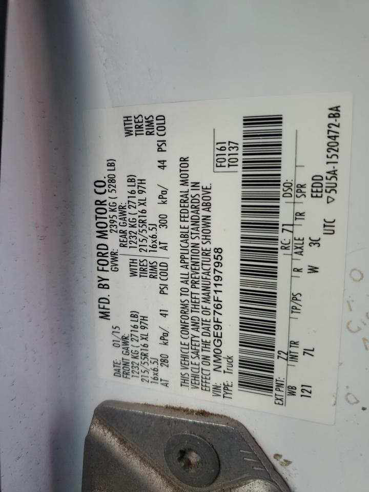 NM0GE9F76F1197958 2015 Ford Transit Connect Xlt