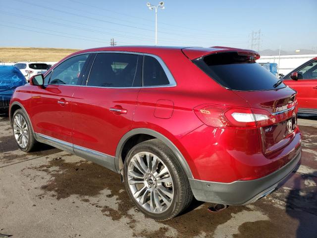  LINCOLN MKX 2016 Бургунди