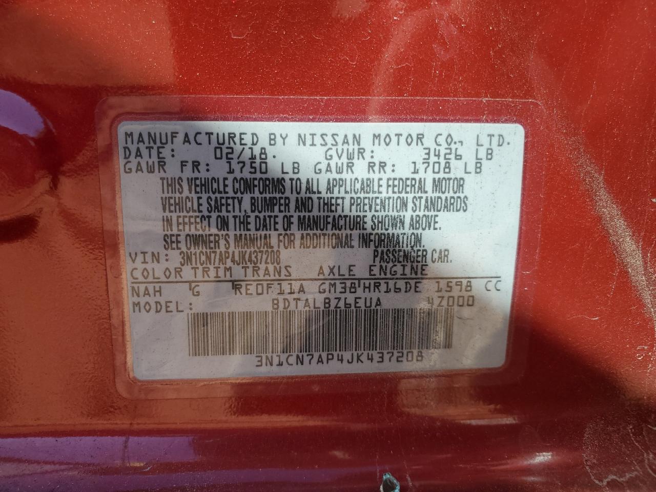 2018 Nissan Versa - Image 14