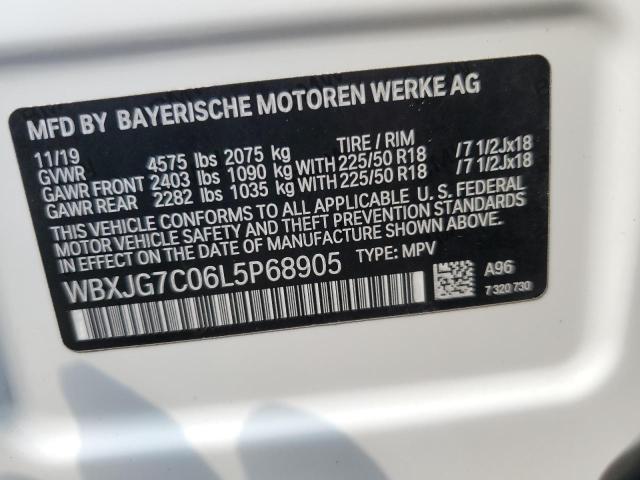 WBXJG7C06L5P68905 BMW X1 SDRIVE2 13