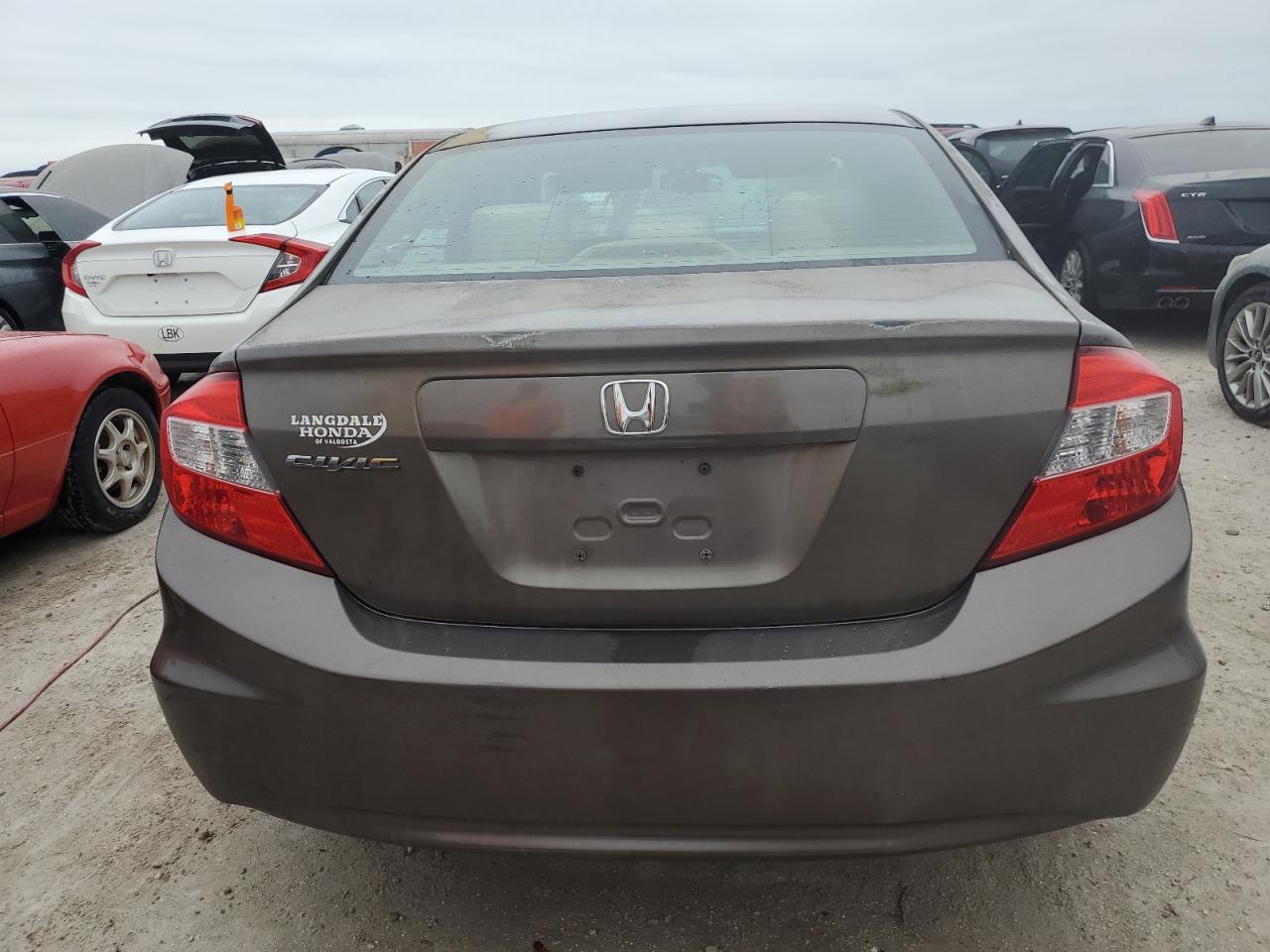 2012 Honda Civic Ex VIN: 2HGFB2F87CH605504 Lot: 75870414