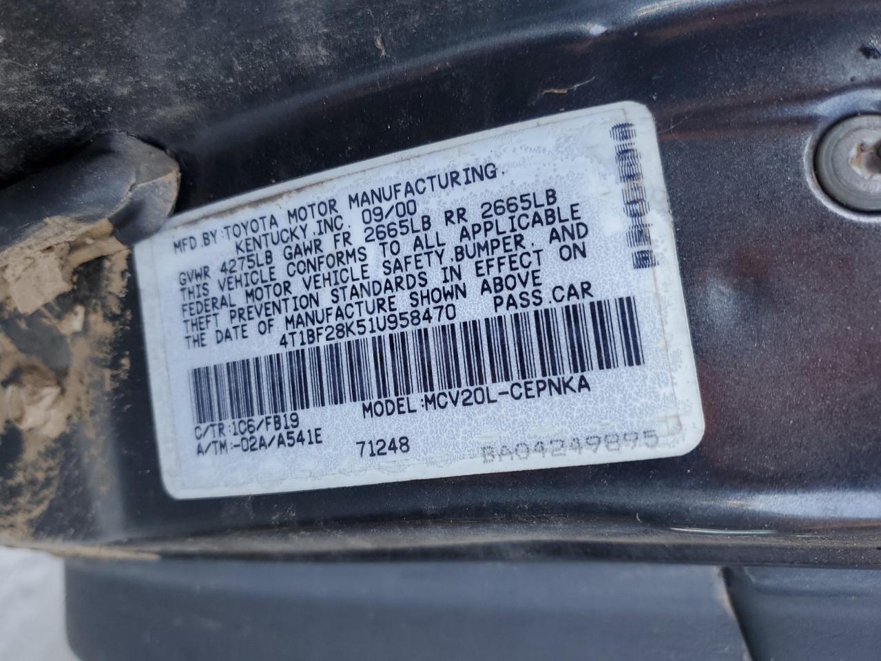 2001 Toyota Camry - Image 13