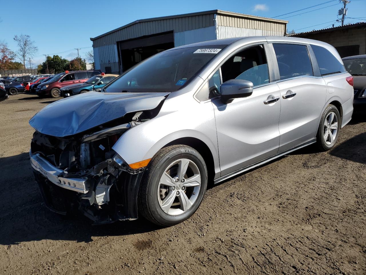 2018 Honda Odyssey Exl VIN: 5FNRL6H71JB014172 Lot: 75867324