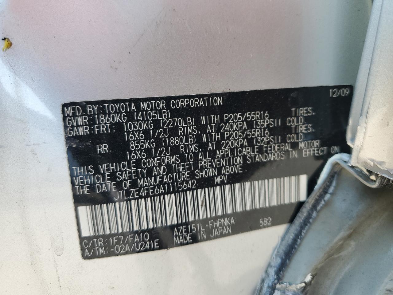 JTLZE4FE6A1115642 2010 Toyota Scion Xb