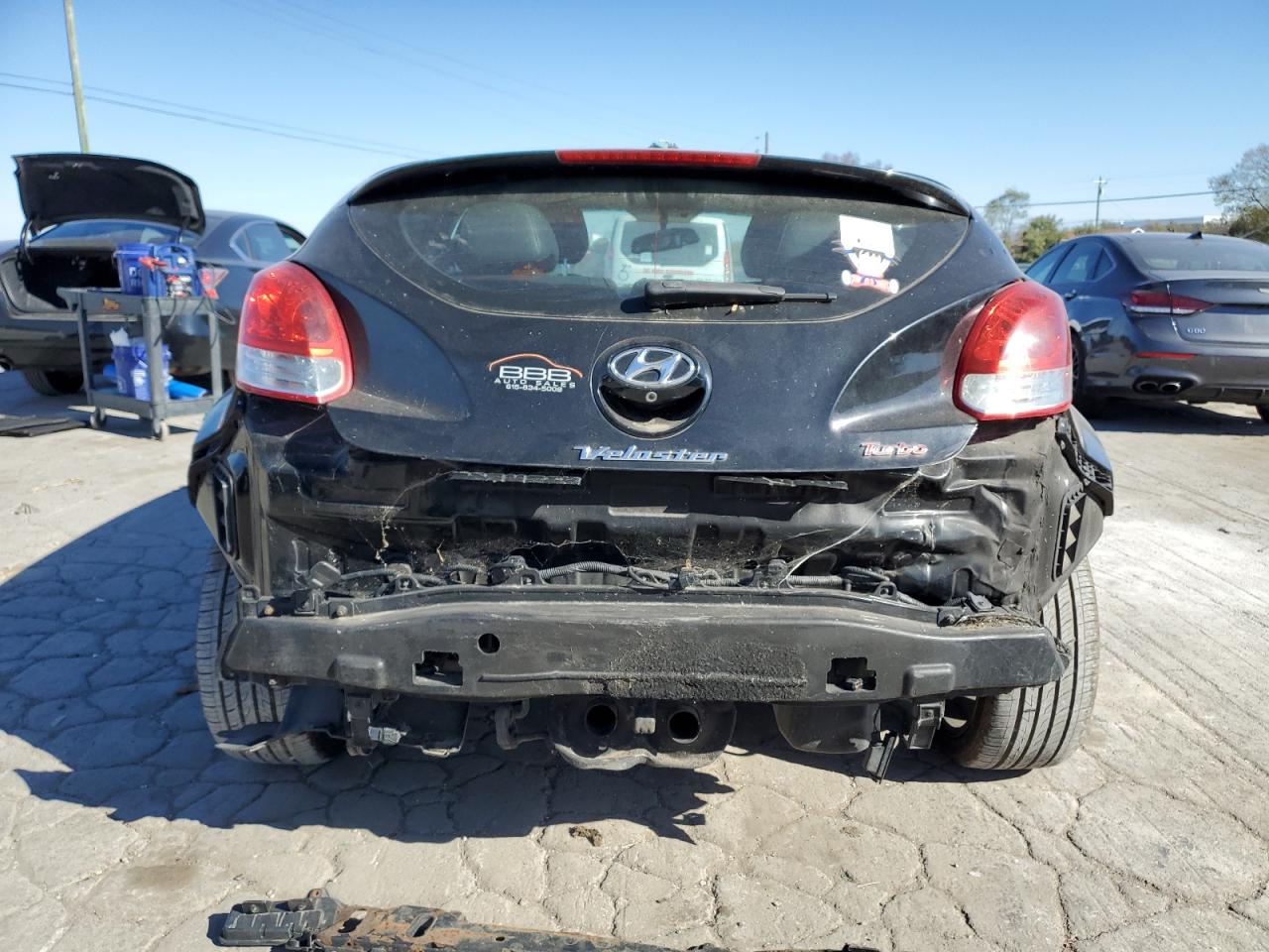 2014 Hyundai Veloster Turbo VIN: KMHTC6AE7EU185743 Lot: 76017224