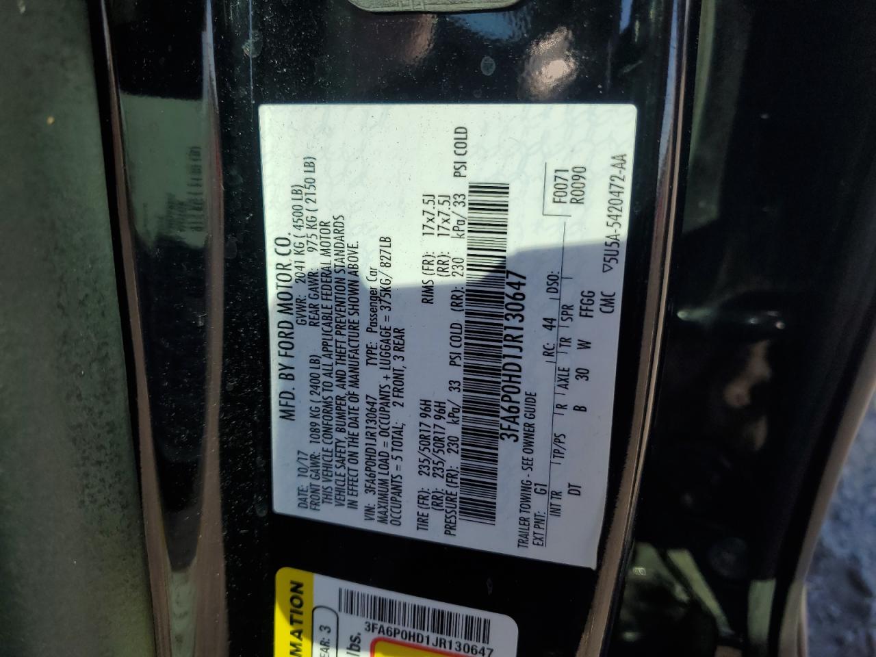 2018 Ford Fusion - Image 13