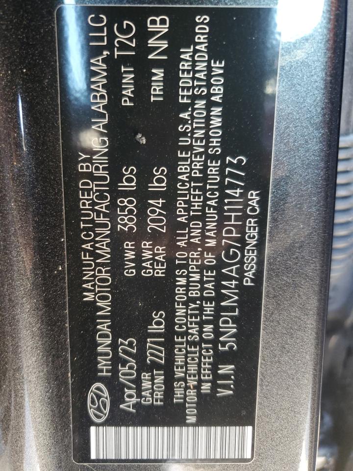 5NPLM4AG7PH114773 2023 Hyundai Elantra Sel