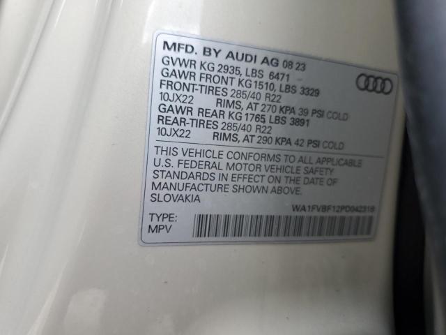 WA1FVBF12PD042318 Audi Q8 PRESTIG 13