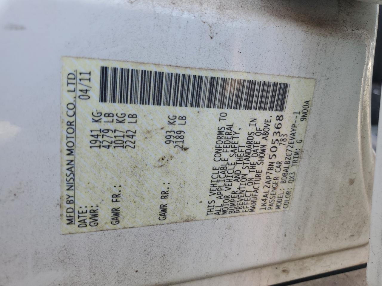 2011 Nissan Altima - Image 13