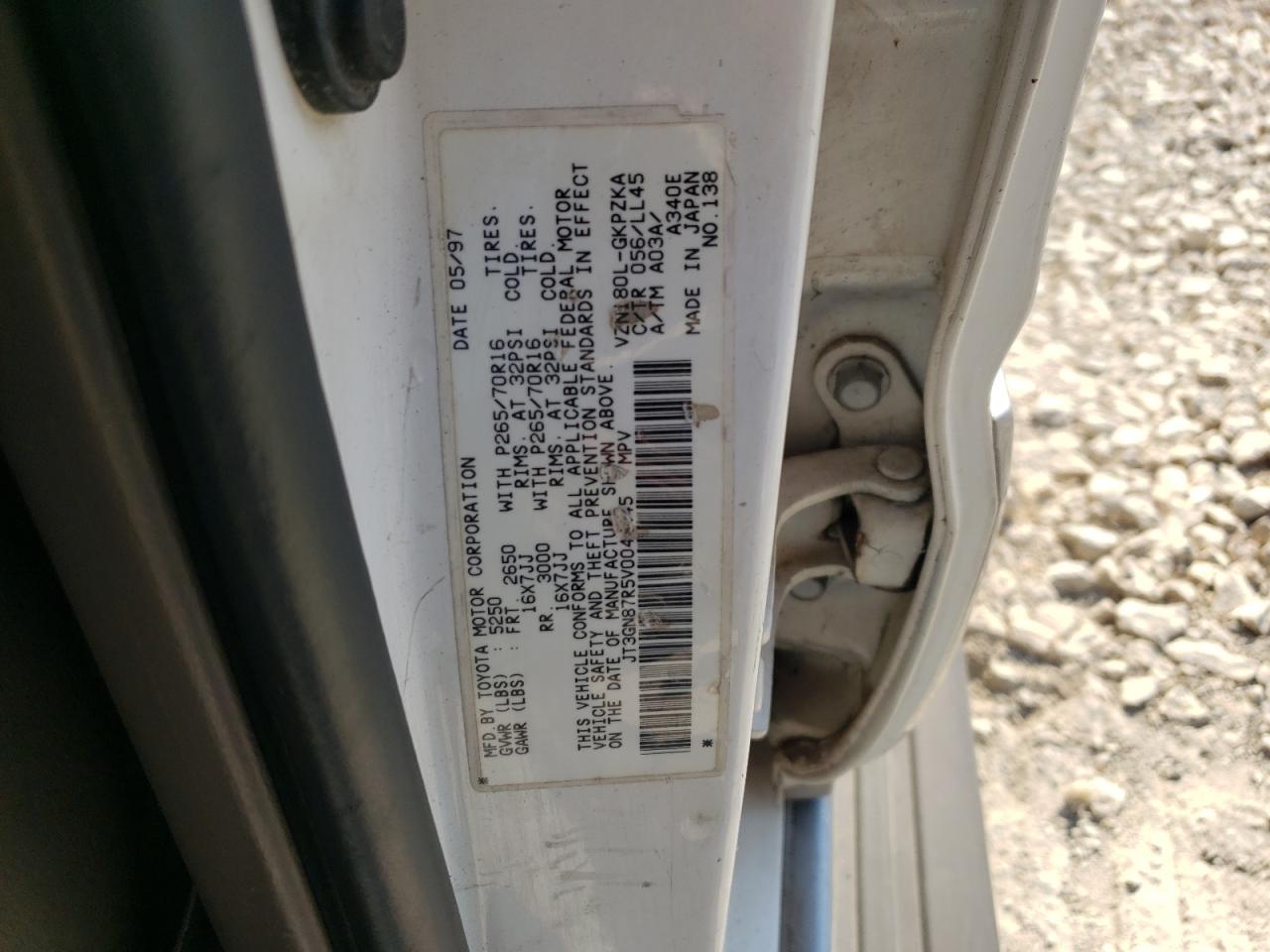 JT3GN87R5V0044445 1997 Toyota 4Runner Limited