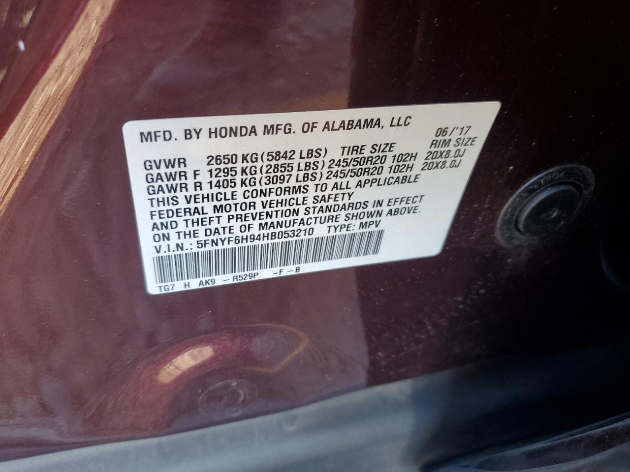 2017 Honda Pilot - Image 13