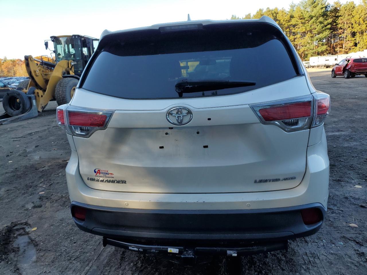 2016 Toyota Highlander Limited VIN: 5TDDKRFH4GS291087 Lot: 76983594