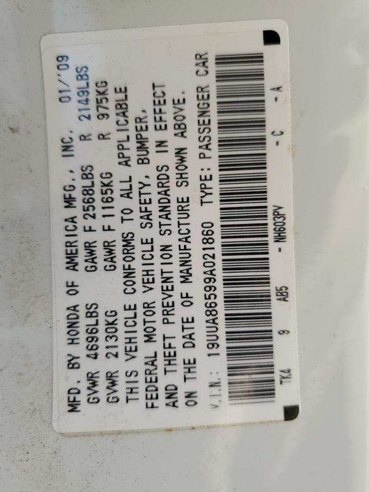 19UUA86599A021860 2009 Acura Tl