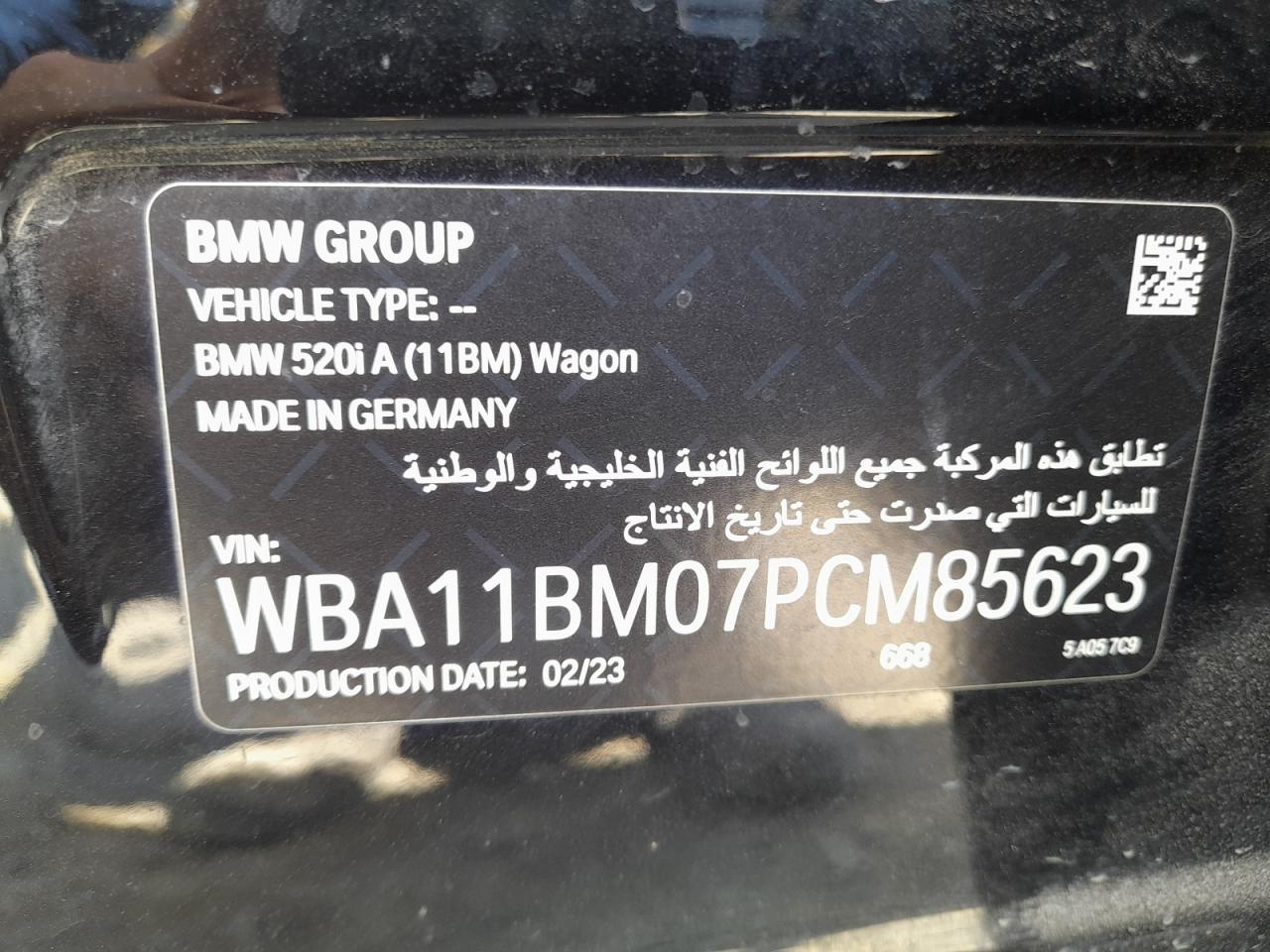 WBA11BM07PCM85623 - 2023 Bmw 520I - #75369514