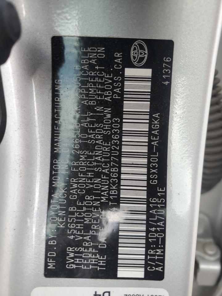 4T1BK36B77U236303 2007 Toyota Avalon Xl