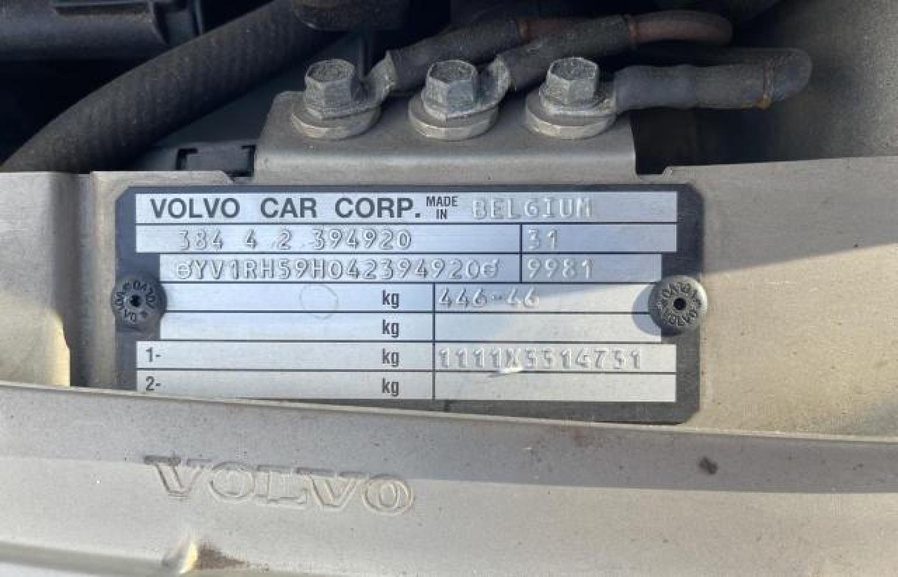 YV1RH59H042394920 2004 Volvo S60 2.5T