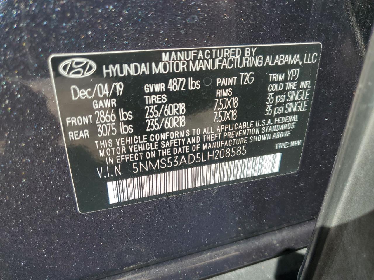 2020 Hyundai Santa Fe - Image 14