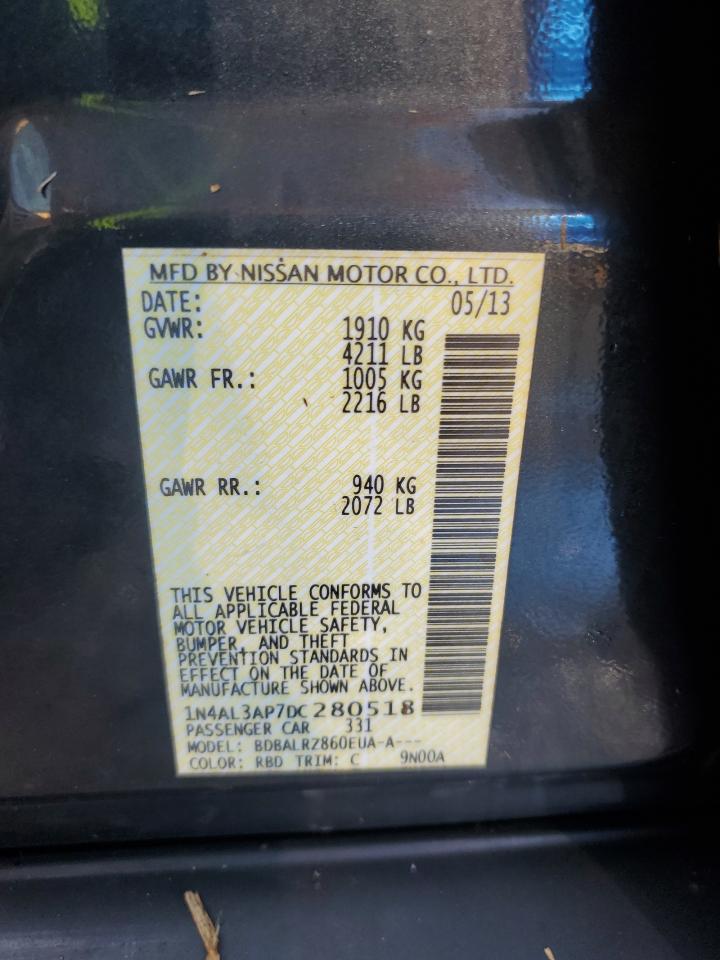 1N4AL3AP7DC280518 2013 Nissan Altima 2.5