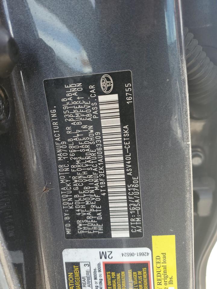 4T1BF3EK1AU063309 2010 Toyota Camry Base