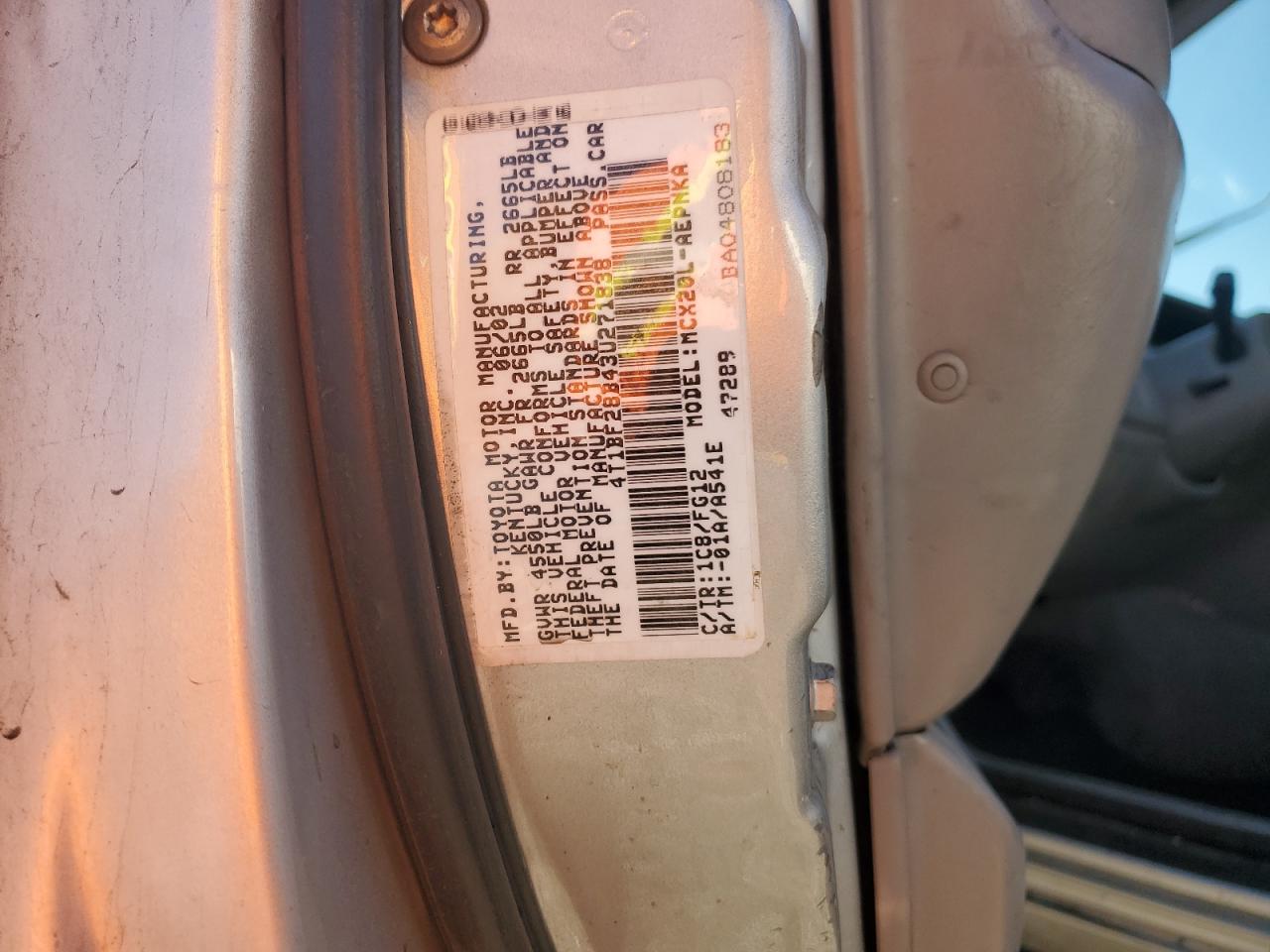 4T1BF28B43U271838 2003 Toyota Avalon Xl