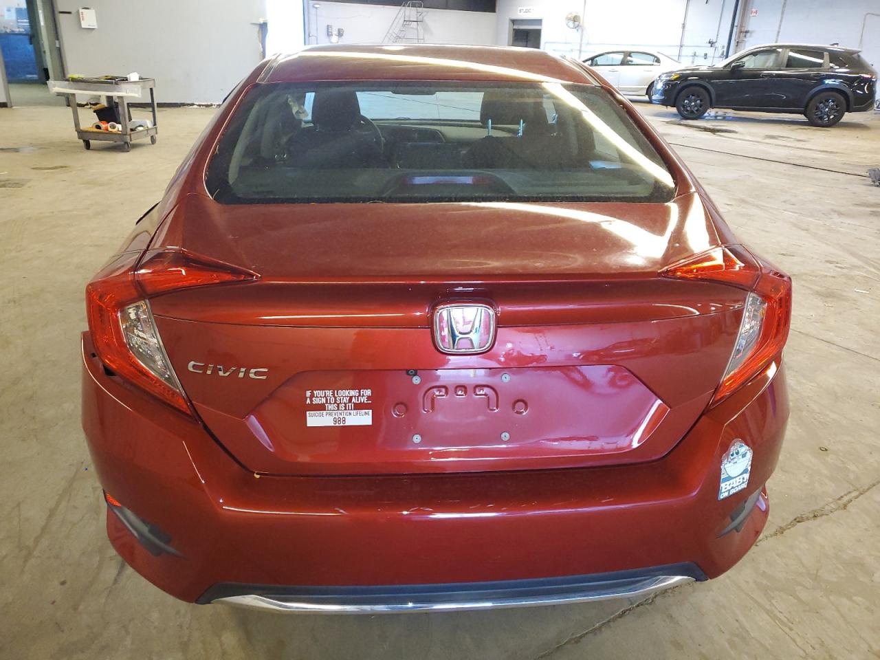 2019 Honda Civic Lx VIN: 19XFC2F63KE020956 Lot: 77860334