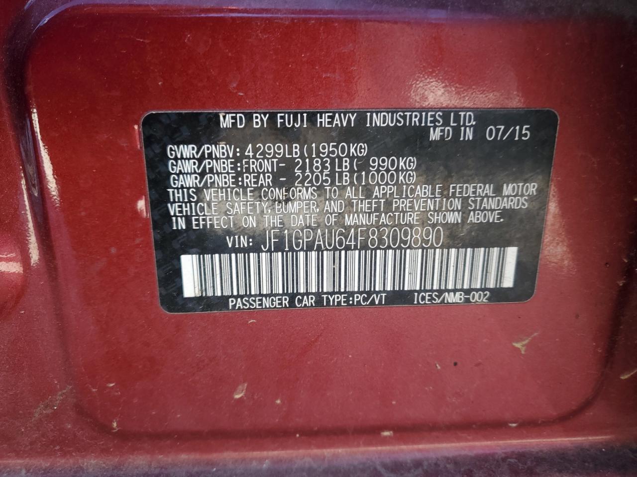 2015 Subaru Impreza - Image 14