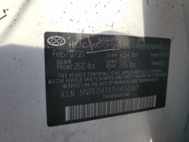 5NPEG4JA3LH036367 Hyundai Sonata SE 13