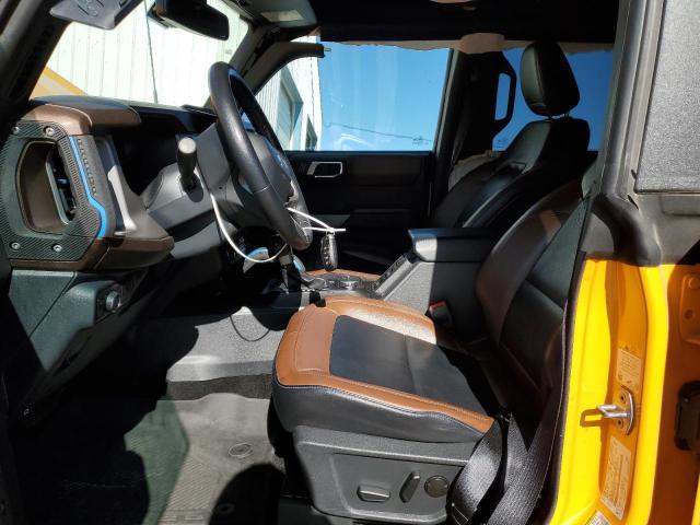  FORD BRONCO 2022 Yellow