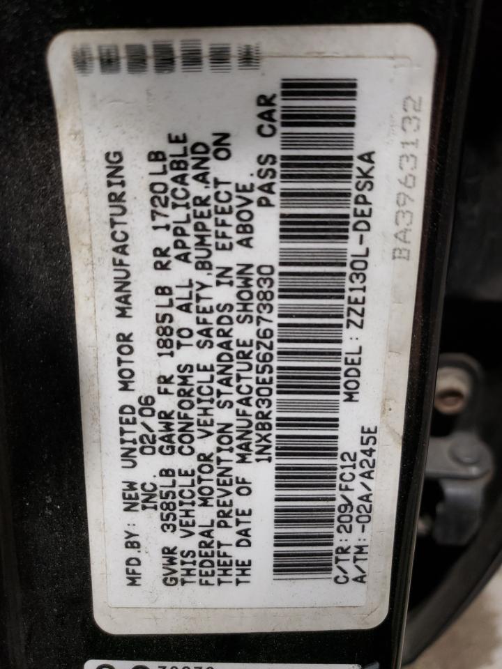 1NXBR30E56Z673830 2006 Toyota Corolla Ce