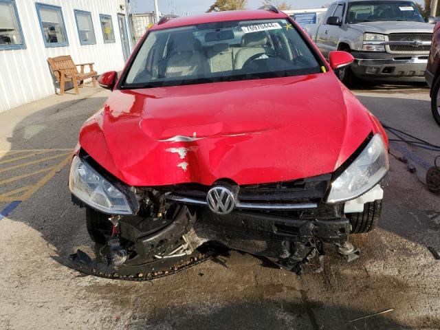  VOLKSWAGEN GOLF 2015 Червоний