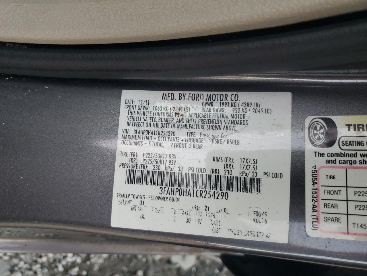2012 Ford Fusion - Image 12