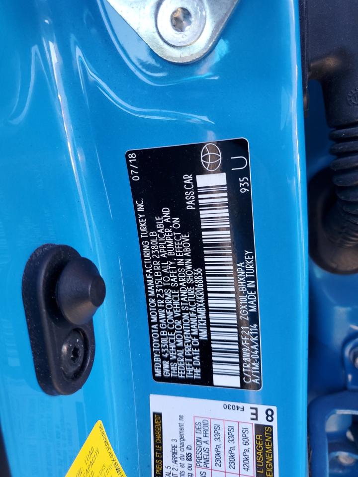 NMTKHMBX4KR068836 2019 Toyota C-Hr Xle