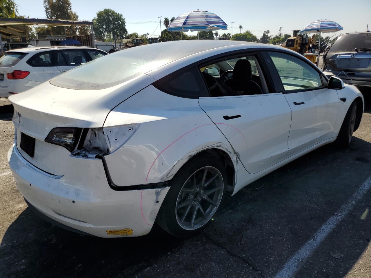 VIN 5YJ3E1EA8MF091211 2021 TESLA MODEL 3 no.3