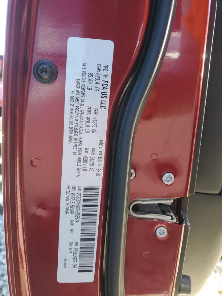 2016 Chrysler 300C Platinum VIN: 2C3CCAPGXGH282574 Lot: 76237104