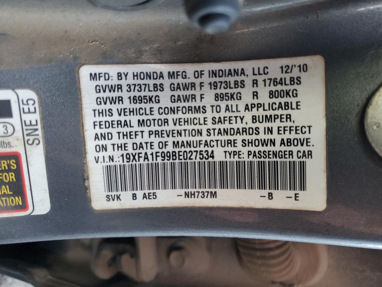 2011 Honda Civic - Image 12