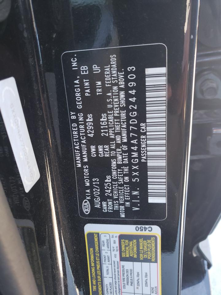 5XXGM4A77DG244903 2013 Kia Optima Lx