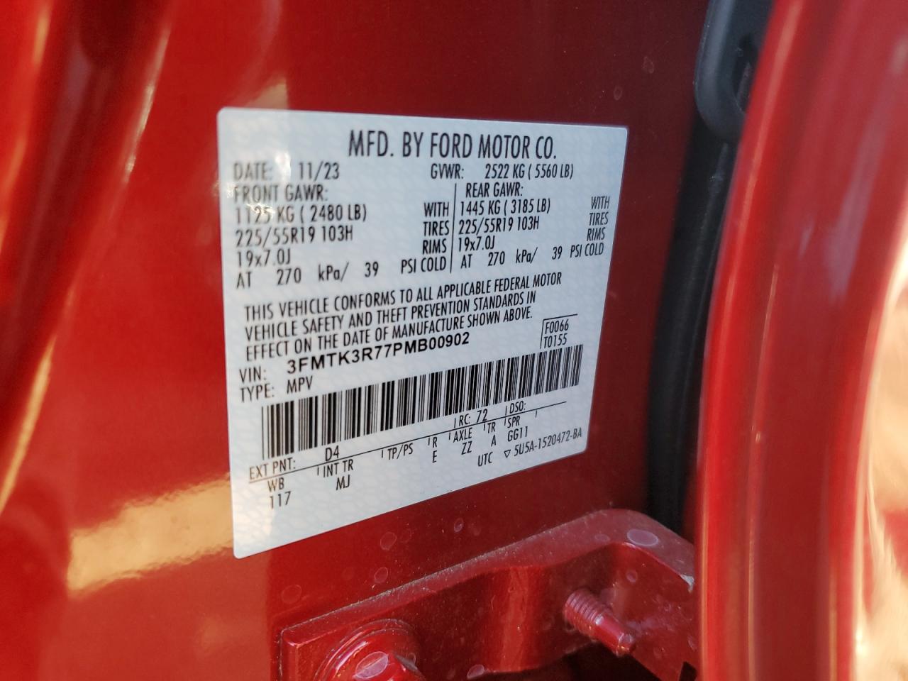 Ford Mustang Mach-E 2023 -auction- 12