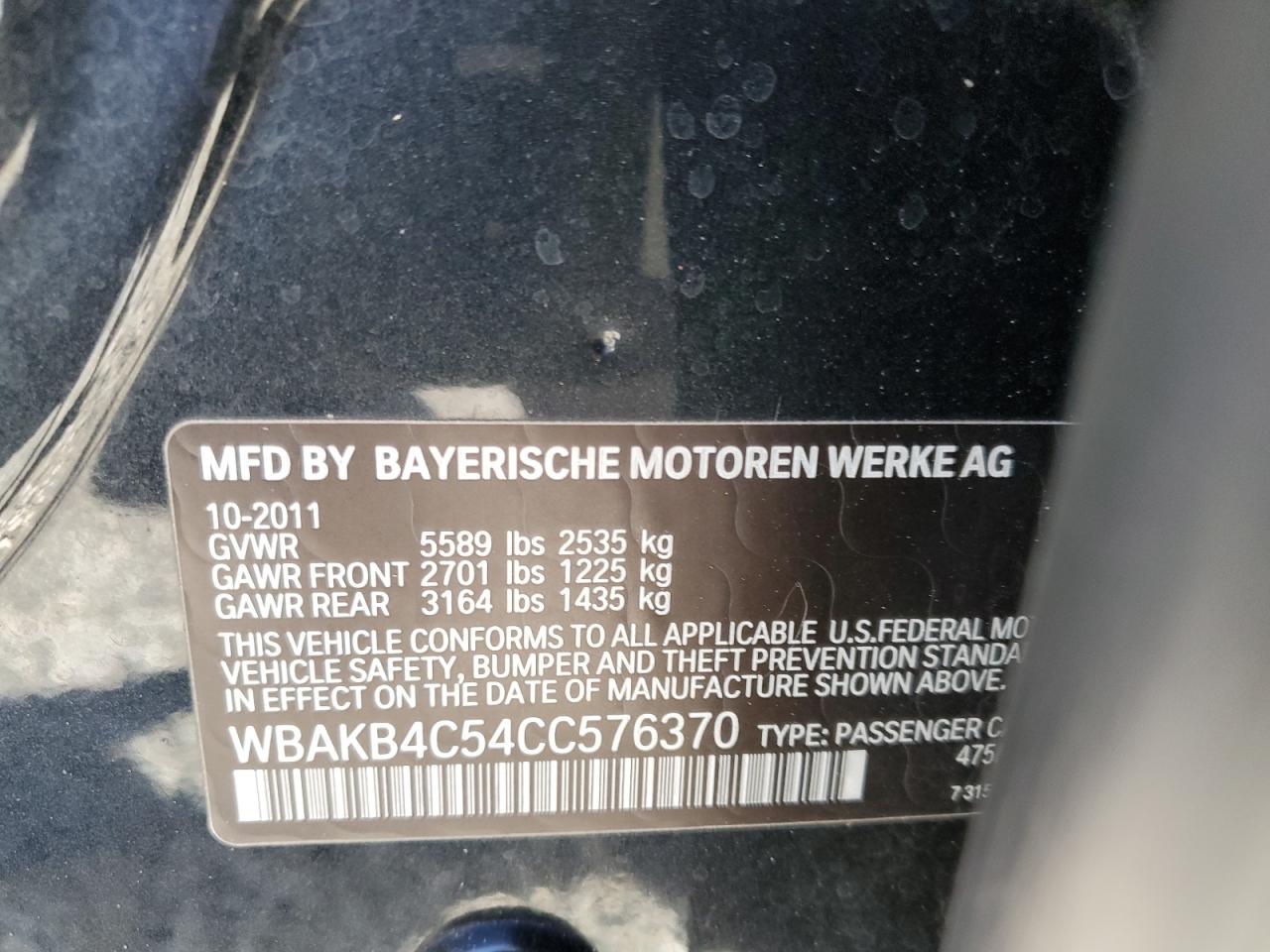 WBAKB4C54CC576370 2012 BMW 740 Li